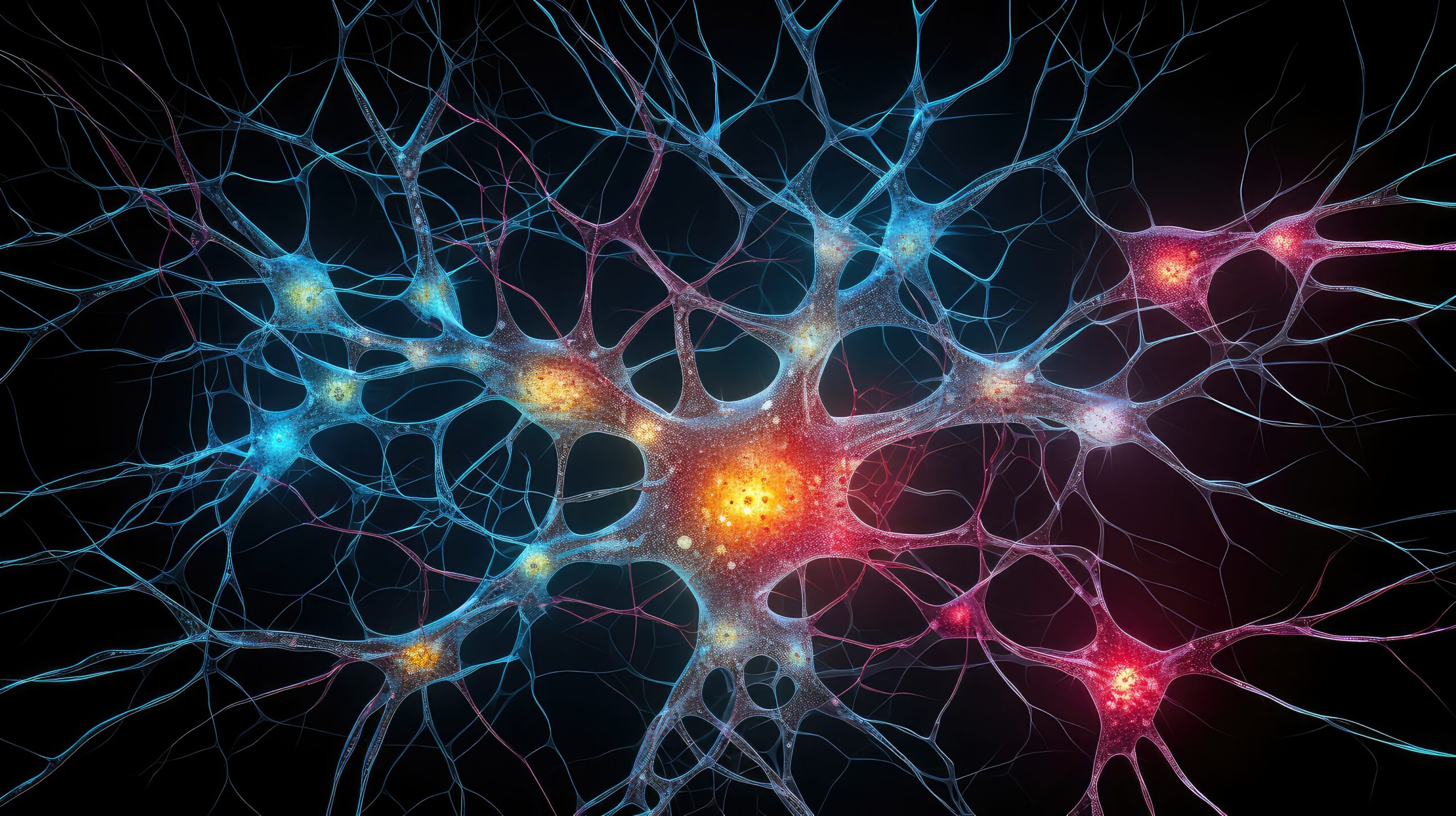 Example of brain neurons lighting up with depression treatment such as esketamine therapy